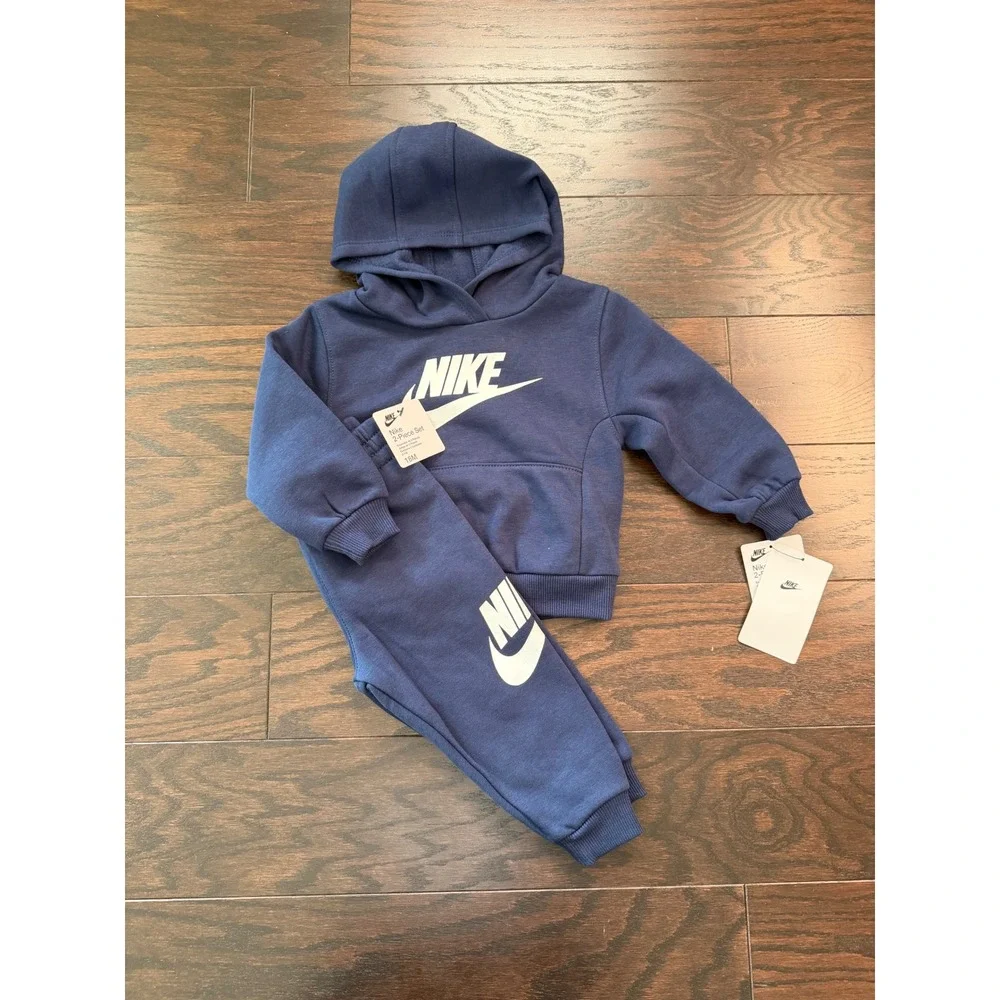 Nike Kids 2-Piece Hoodie and Joggers Set Midnight Navy 18M 66L135-U90
